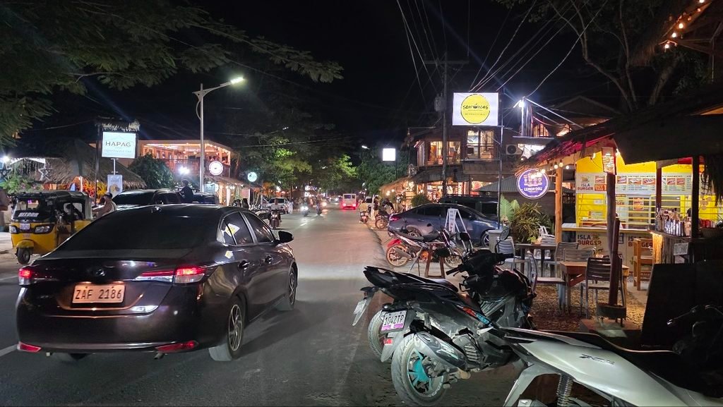 Siargao nightlife in General Luna at night