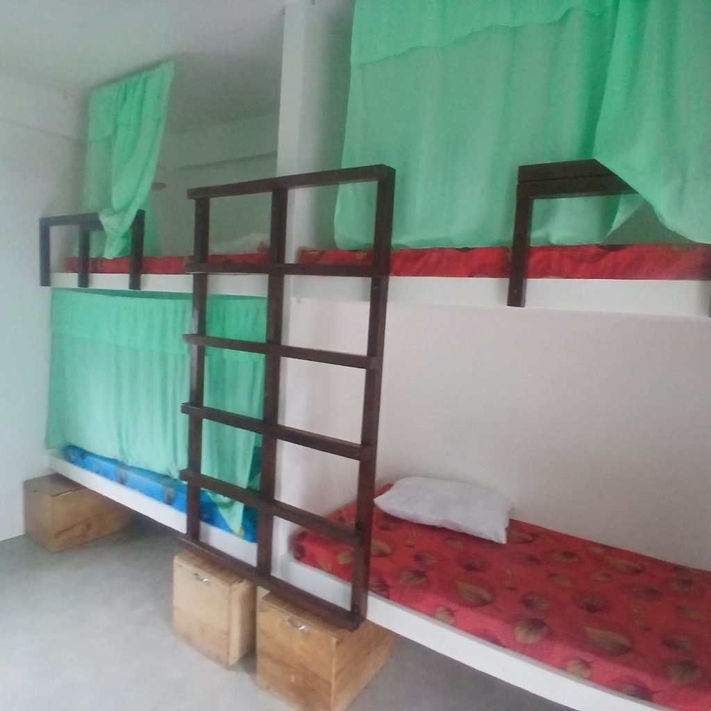 Budget hostel dormitory in Siargao