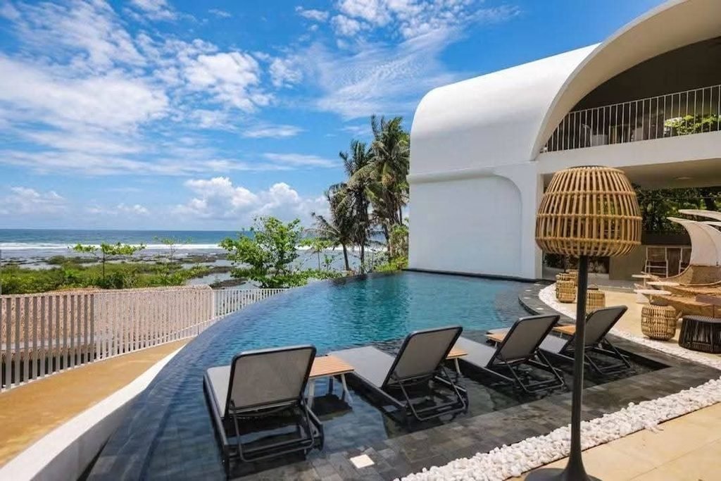 Siargao resort with pool and ocean view